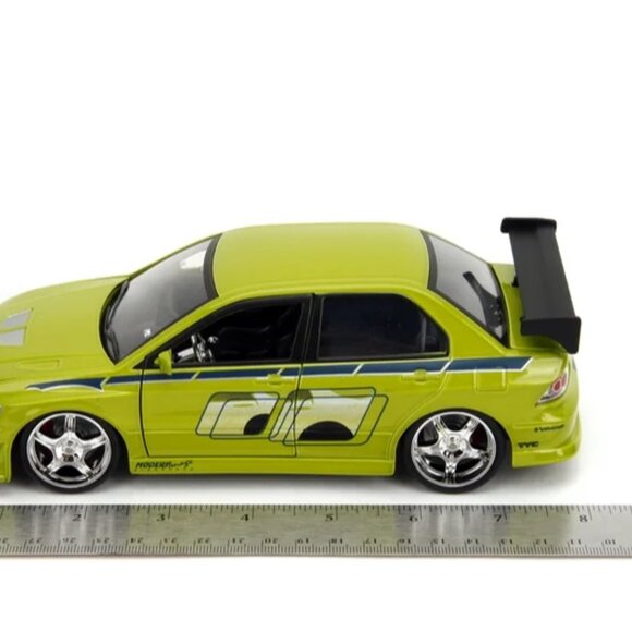 Fast and the Furious 1:24 Scale Brian's Mitsubishi Lancer Evolution VII Car Play - Picture 2 of 2
